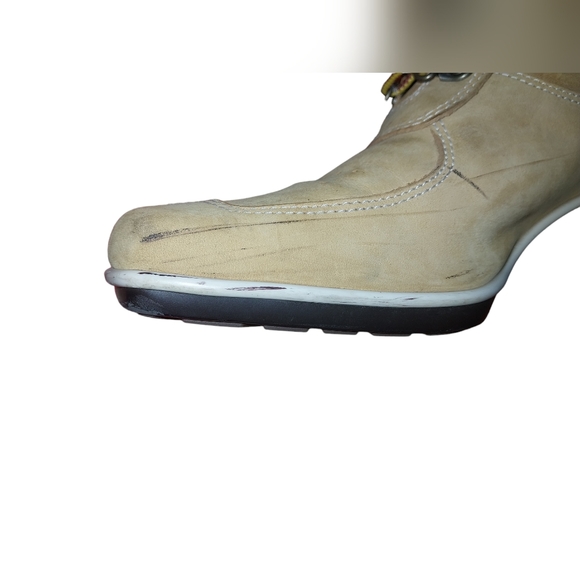 Timberland tie up suede leather square toe wedge boots women’s size 7 - Picture 12 of 15